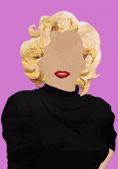 Faceless Marilyn Monroe Modern Art