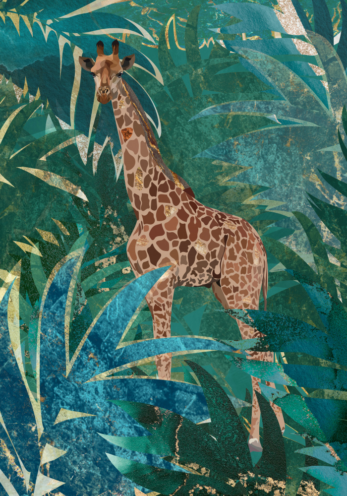 Giraffe in the jungle von Sarah Manovski