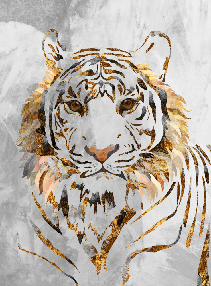 Golden Tiger and Concrete von Sarah Manovski