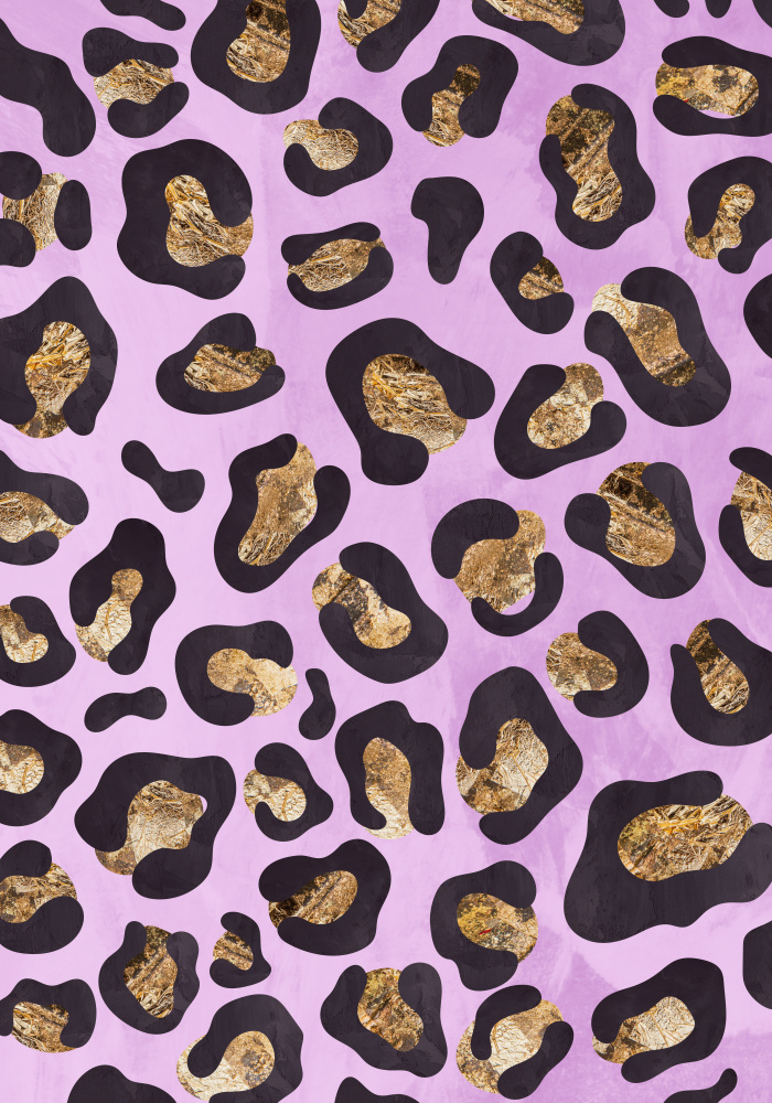 Gold leopard print pink von Sarah Manovski