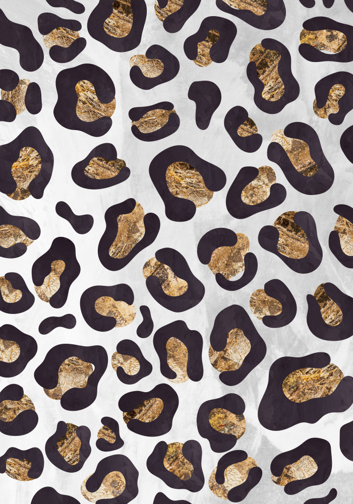 Gold Black leopard print von Sarah Manovski