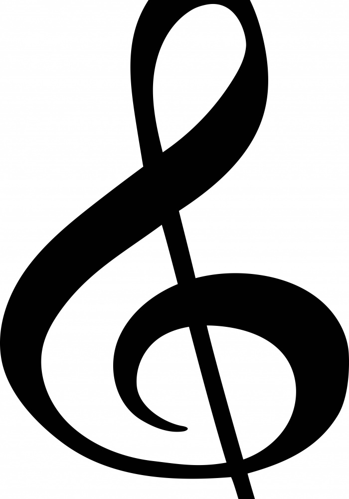 Big treble clef 1 von Sarah Manovski