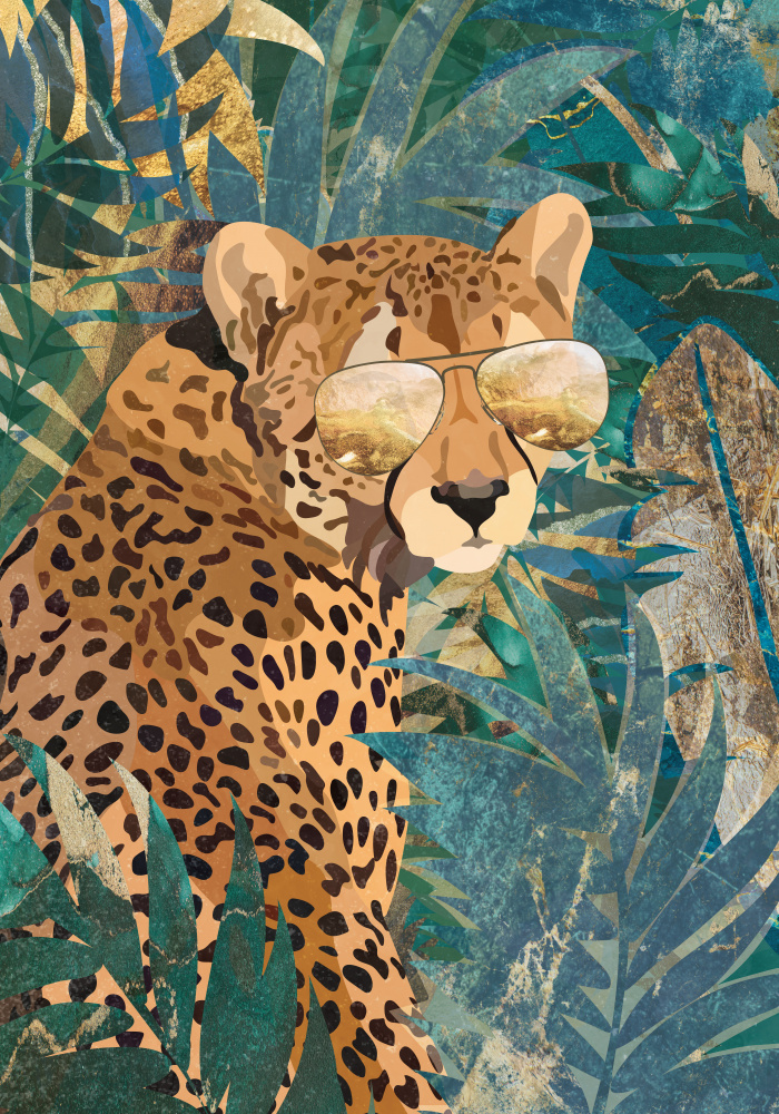 Rockstar cheetah in the jungle von Sarah Manovski