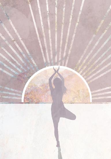 Pink Gold Sun Yoga 1