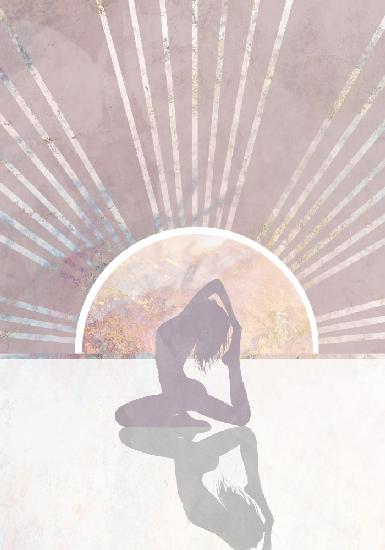 Pink Gold Sun Yoga 2