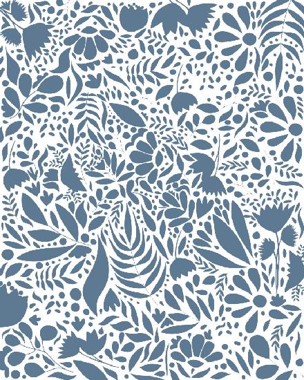 Scandi blue white pattern 2