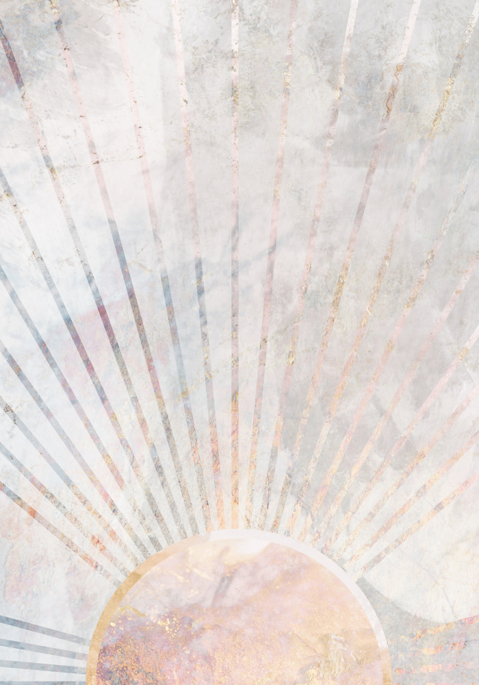 Sun Boho Morning Metallic Print von Sarah Manovski