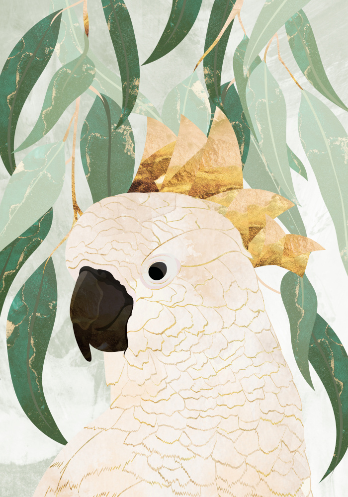 Sydney Opera Cockatoo with Eucalyptus von Sarah Manovski