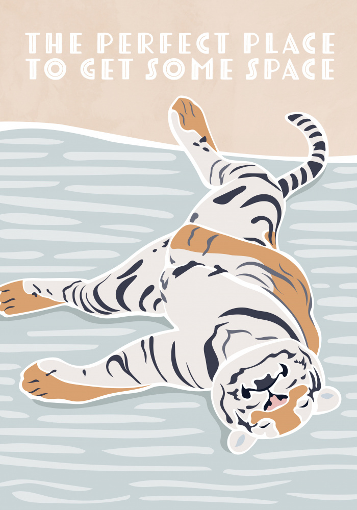 Tiger Typography Kids Quote von Sarah Manovski