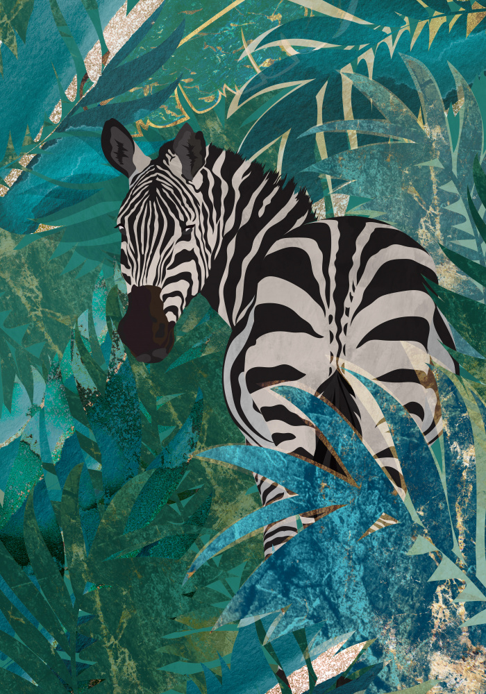 Zebra in the jungle 1 von Sarah Manovski