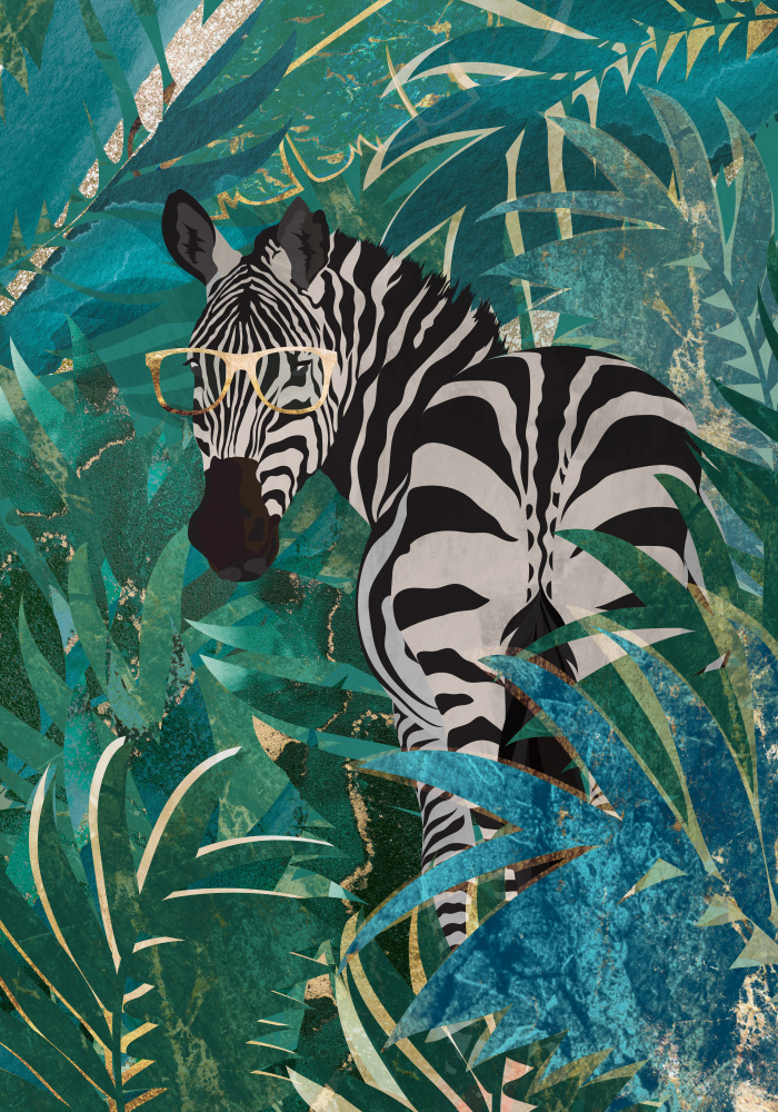 Zebra in the jungle 2 von Sarah Manovski