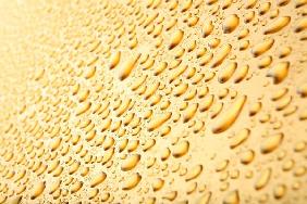 water drops background on gold