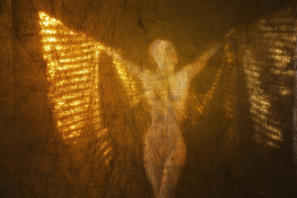 Angel Basking in the Light von Scott Michaels