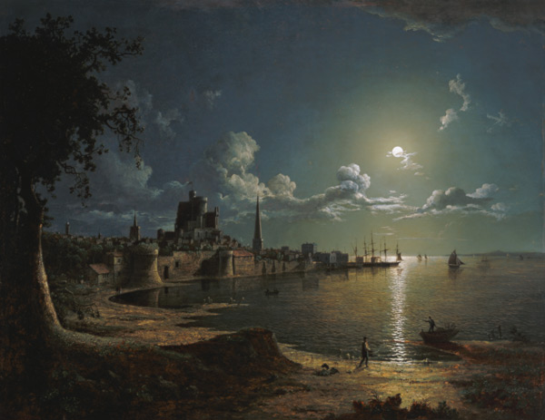 Moonlight Scene, Southampton von Sebastian Pether