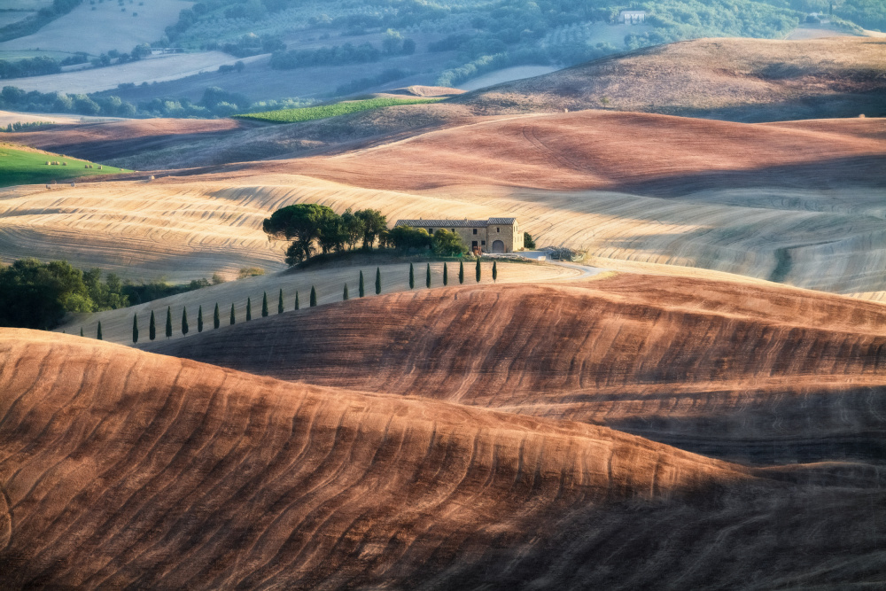 Sunset in Val dOrcia von Sebastian Prioteasa