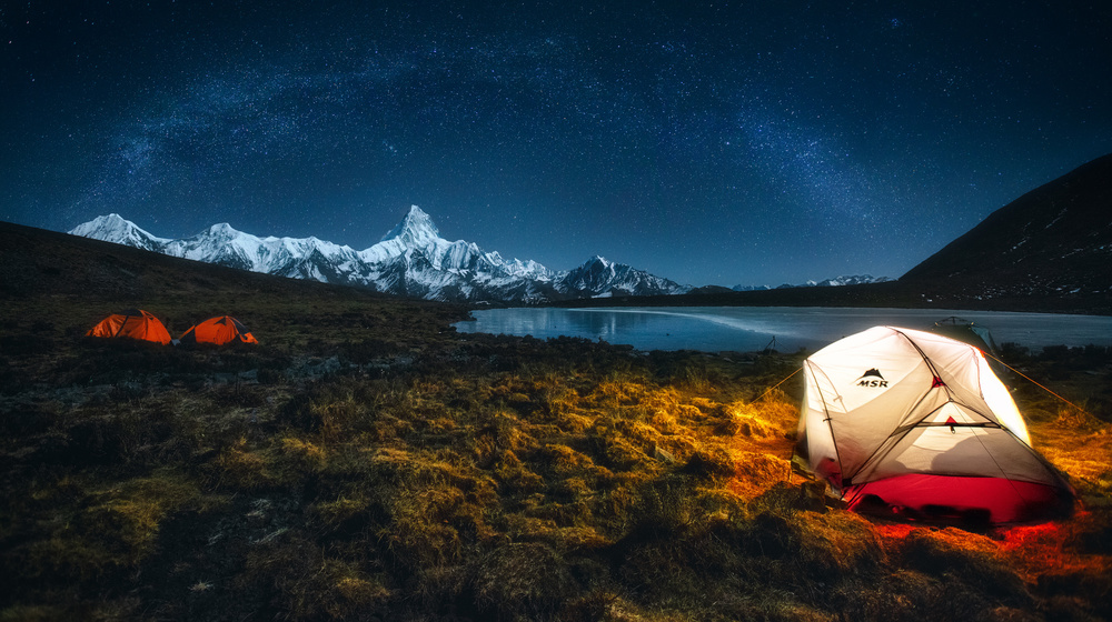 Camping at 4550 metres von Selions（陈磊）