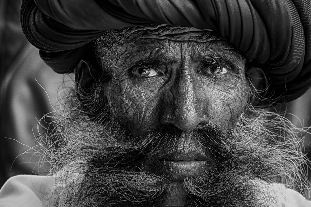 Elderly Rabari man von Sergio Pandolfini