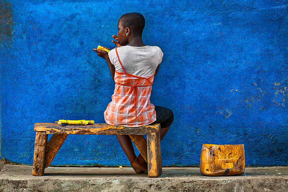 Eating sugar cane von Sergio Pandolfini