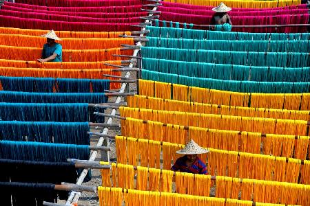 Thread drying