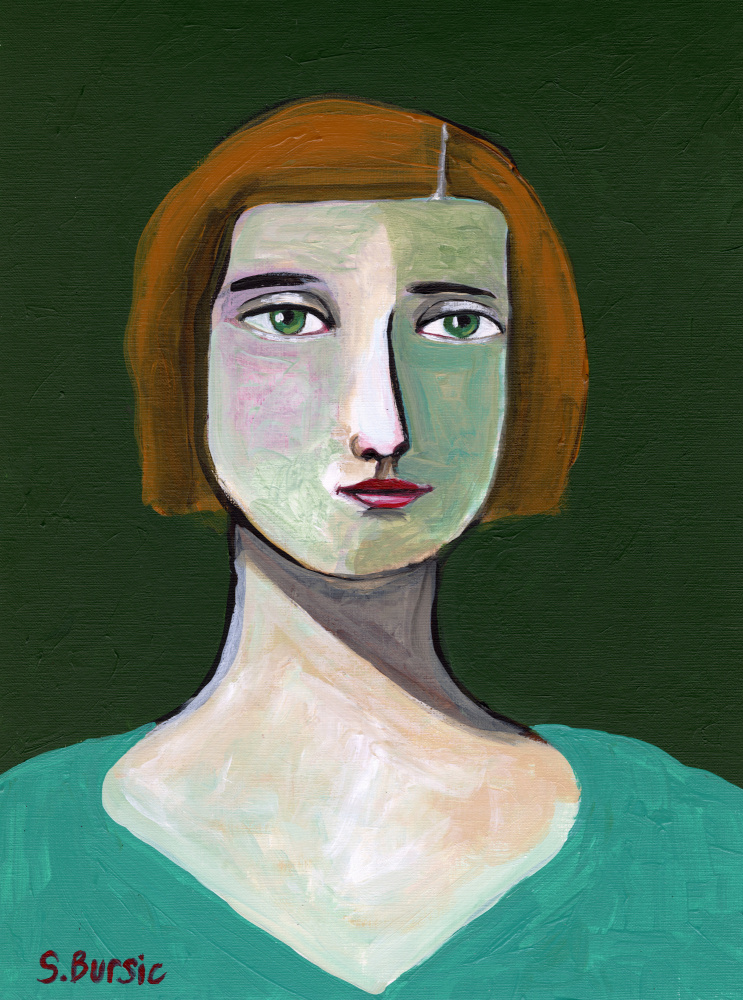 Green Lady von Sharyn Bursic