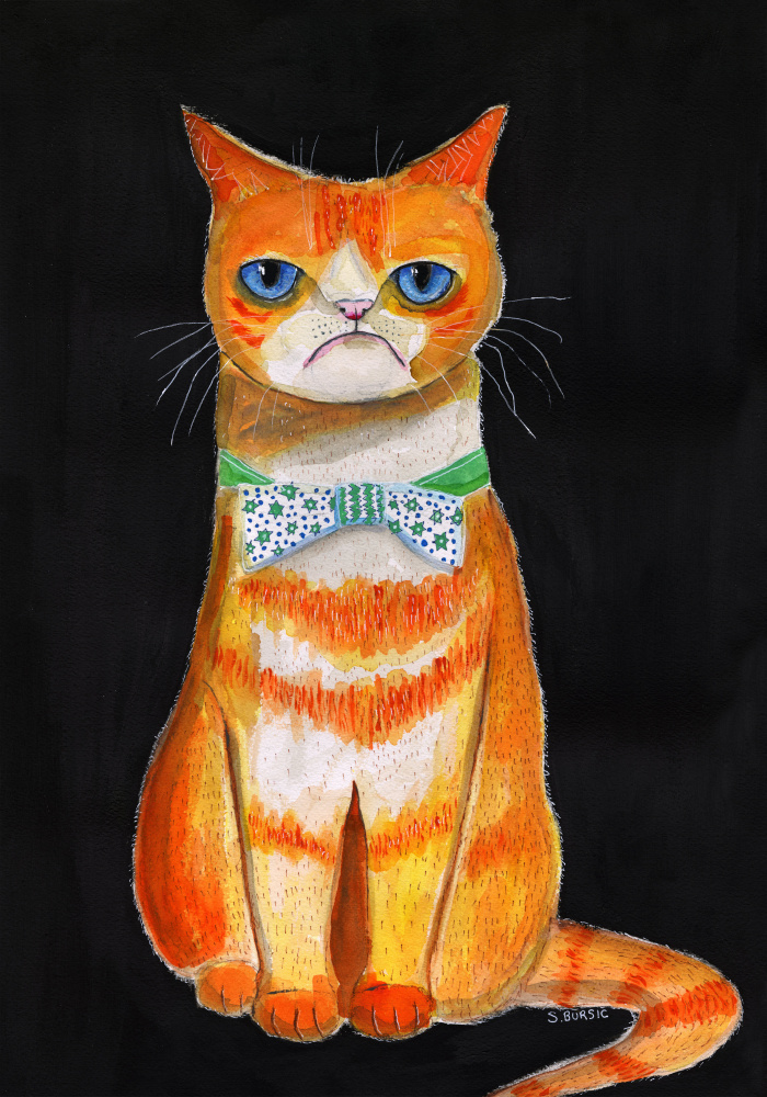 Sad Cat von Sharyn Bursic