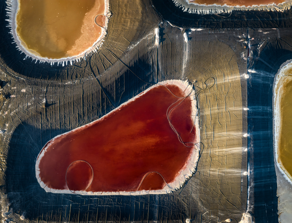 Red mineral pond von Shenshen Dou