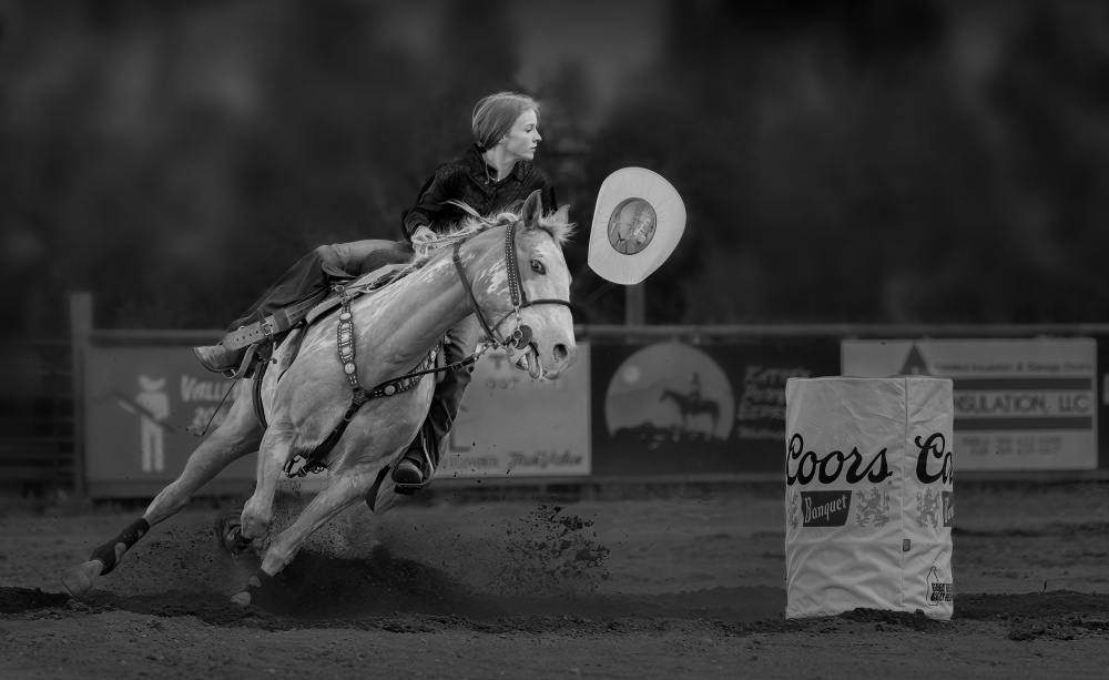 Cowgirl Barrel Racing von sherry ma