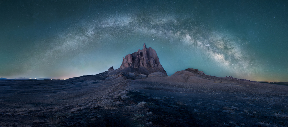 Milky Way over Ship Rock von Shirley Ji