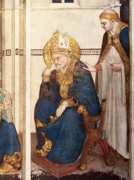 Die Vision des hl. Ambrosius von Simone Martini