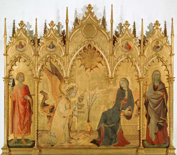 Die Verkündigung an Maria  von Simone Martini