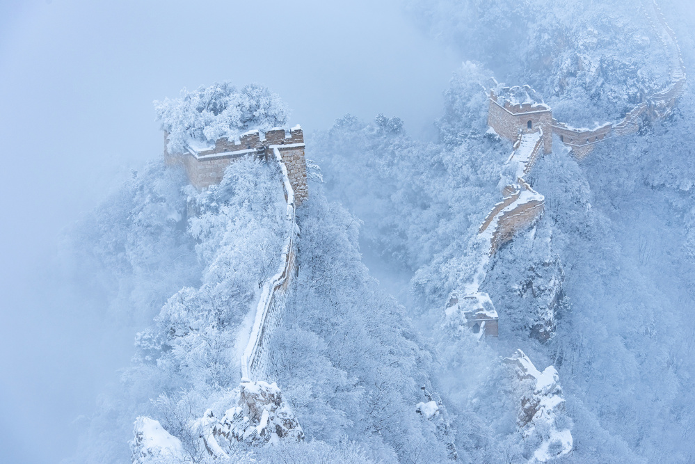 The Great Wall in ice and snow von Simoon