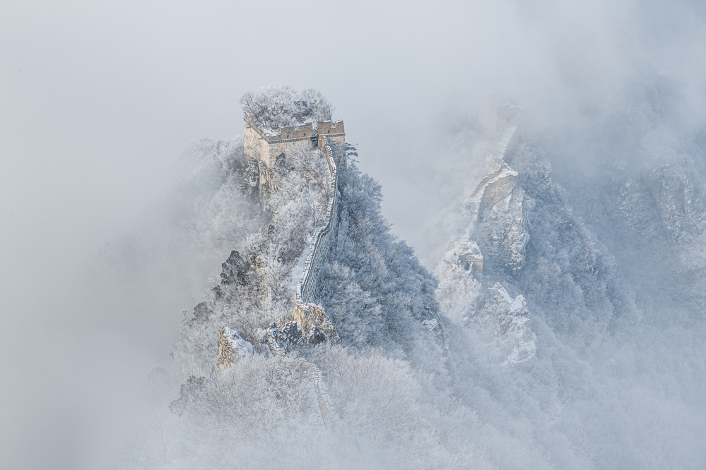 Ice and snow the Great Wall von Simoon