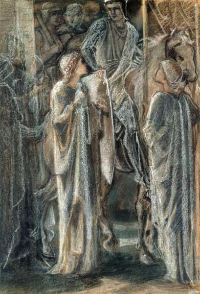 Studie zu Auszug d.Ritter von Sir Edward Burne-Jones