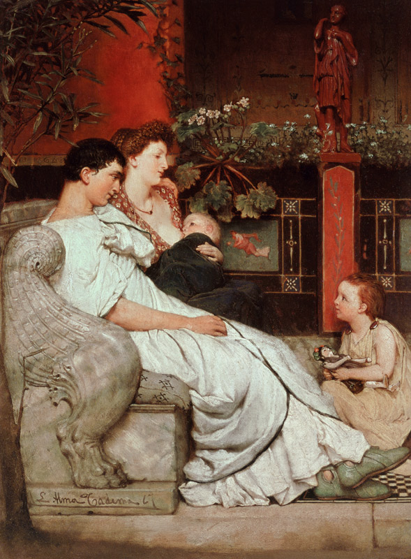 A Roman Family von Sir Lawrence Alma-Tadema