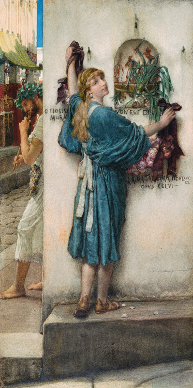 The Street Altar von Sir Lawrence Alma-Tadema