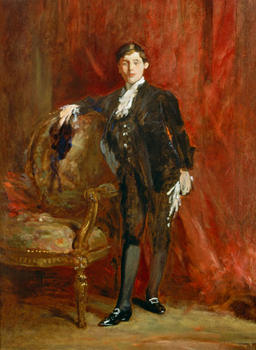 Lord Michelham dressed as a Pageboy, for the Coronation of George V von Sir Samuel Luke Fildes