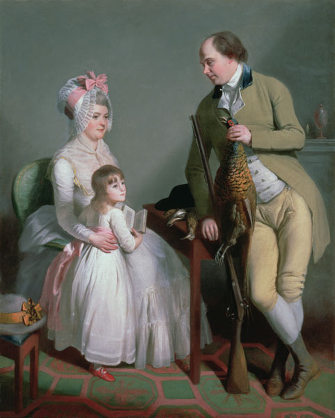 Mr and Mrs Custance of Norwich and their Daughter Frances von Sir William Beechey