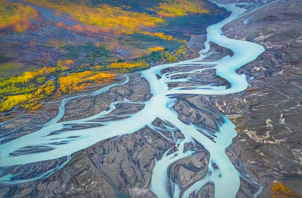 AK Glacier River von Siyu and Wei Photography