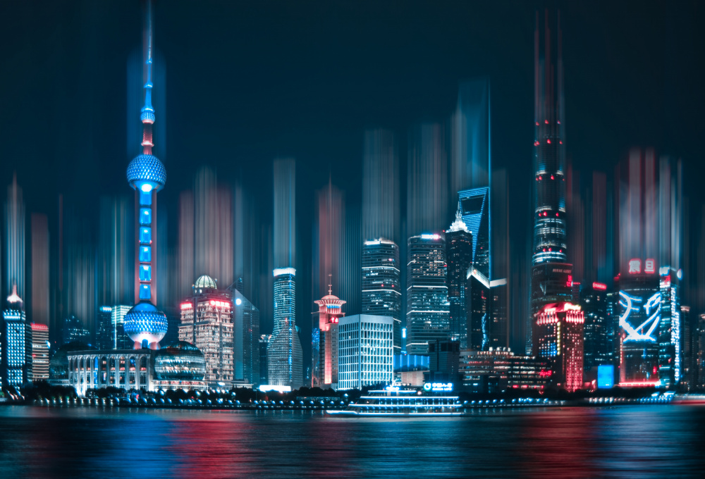 The Bund at night von Sophia Li