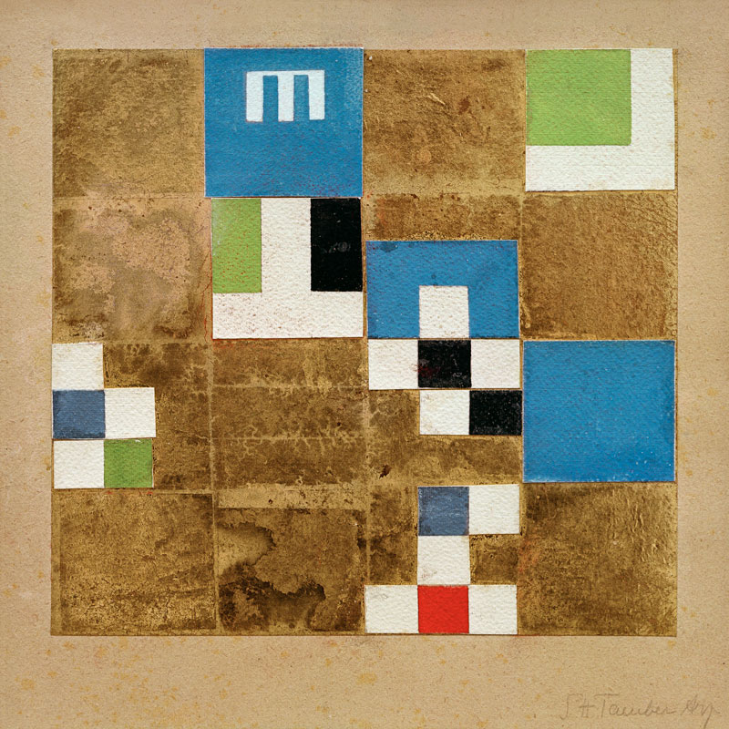 Composition verticale-ho. von Sophie Taeuber-Arp