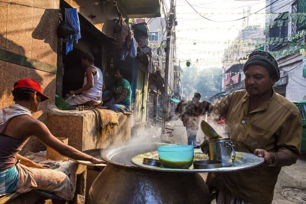 Morning soup in winter von Souvik Banerjee