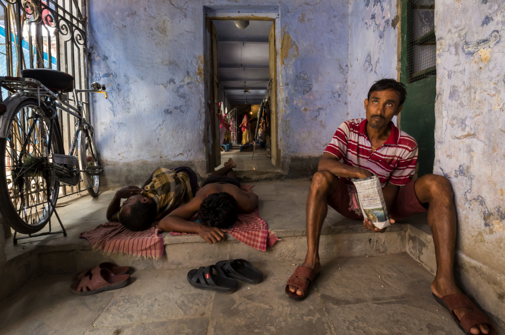 Break during idol preparation von Souvik Banerjee