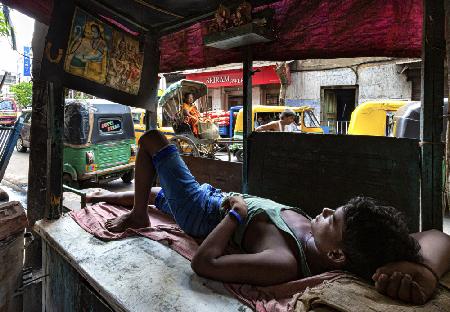 Rest along the street