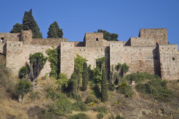 Walls of the Alcazaba (photo)  von Spanish School