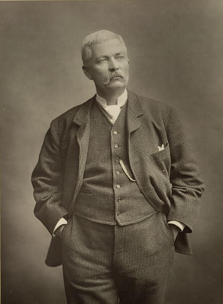 Sir Henry Morton Stanley (1841-1904), explorer, portrait photograph (b/w photo)  von Stanislaus Walery