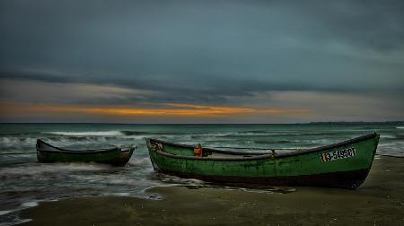 dawn on the beach