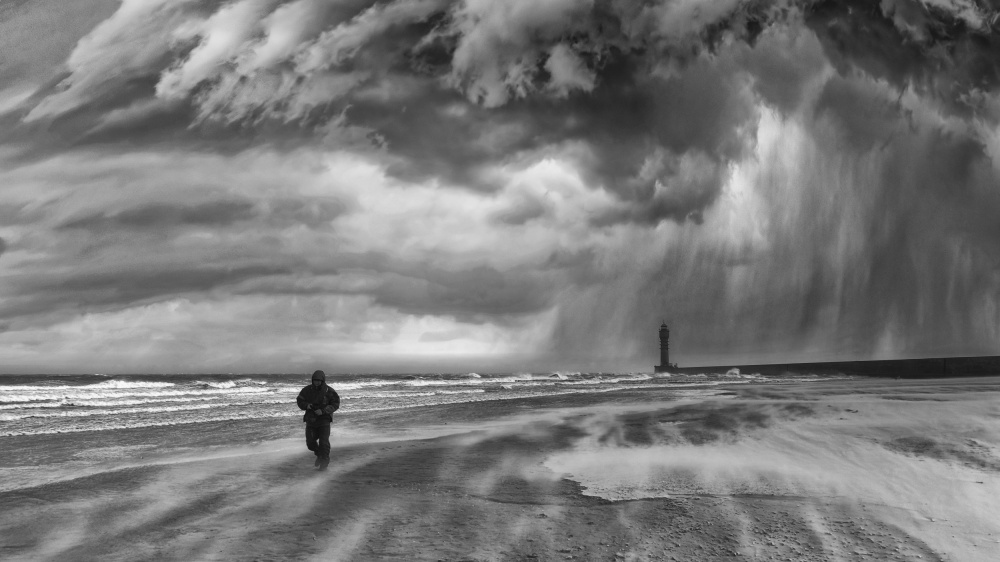 Tempête en noir et blanc von Stéphane Pecqueux