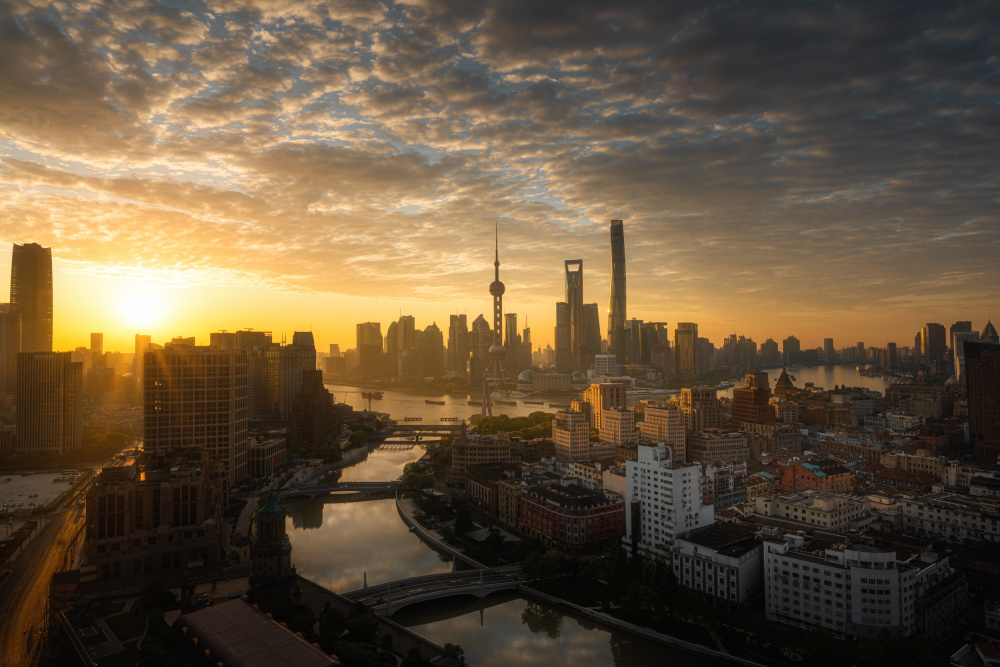 Sunrise in Shanghai von Steve Zhang