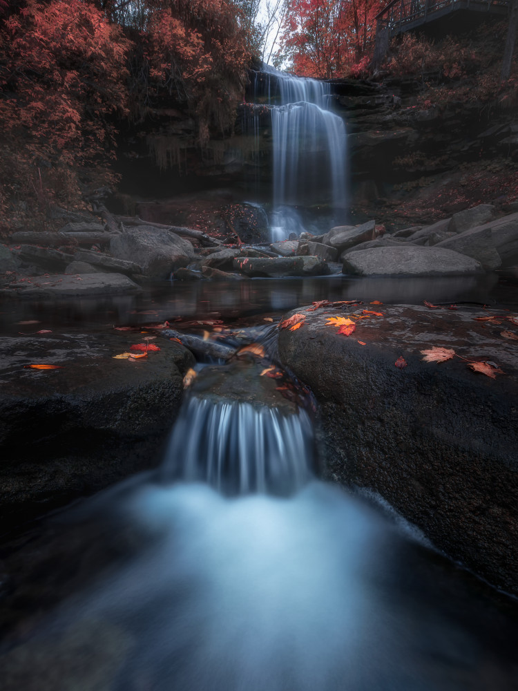 Waterfalls in Fall 2 von Steven Zhou