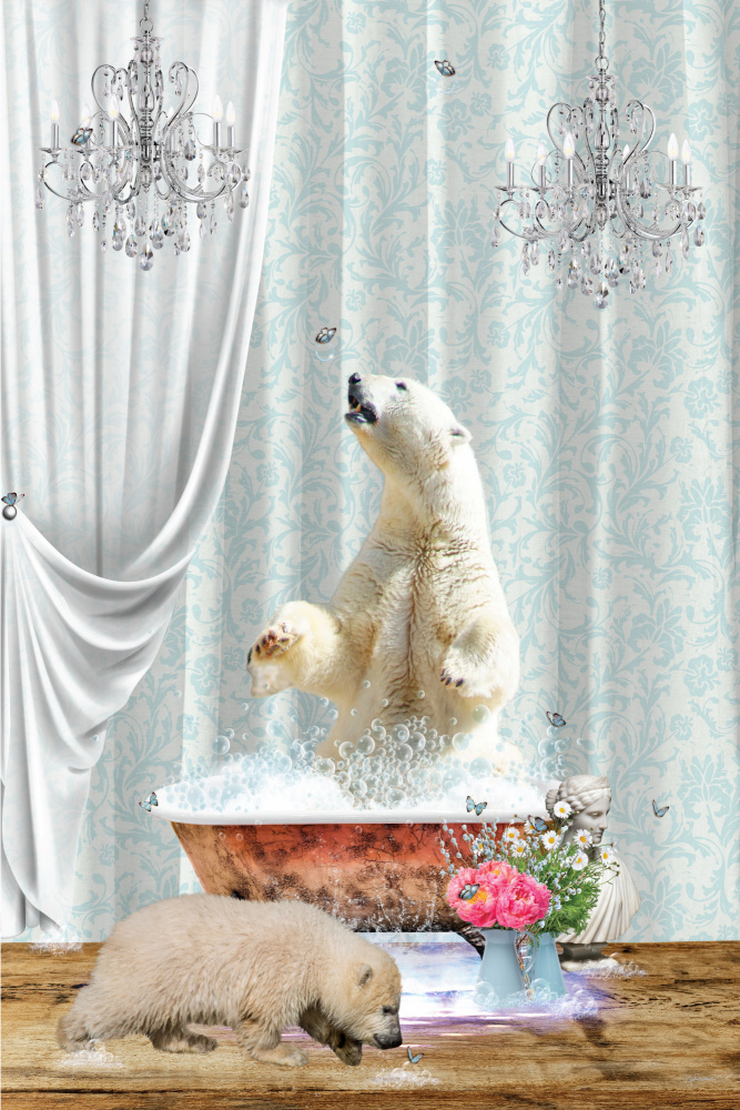 Polar Bears &amp; Bubbles von Sue Skellern